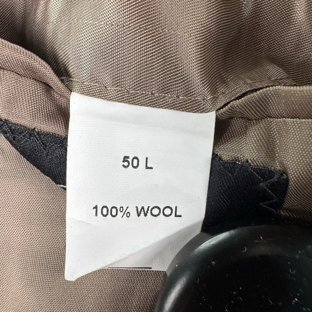 Jos A Bank Sport Coat 50L Brown Glen Plaid Windowpane Wool Blazer Classic